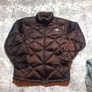 The North Face Brown 550 puffer coat